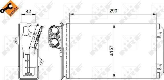 Wilmink Group WG2162254 - Теплообмінник, опалення салону autocars.com.ua