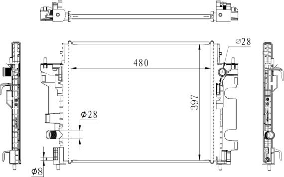 Wilmink Group WG2162324 - Радіатор, охолодження двигуна autocars.com.ua