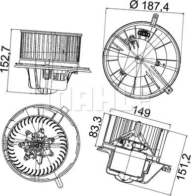 Wilmink Group WG2179785 - Вентилятор салону autocars.com.ua