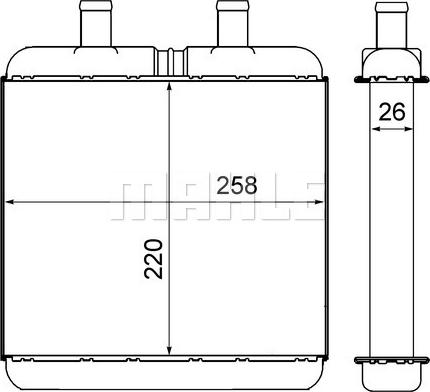 Wilmink Group WG2179981 - Теплообмінник, опалення салону autocars.com.ua