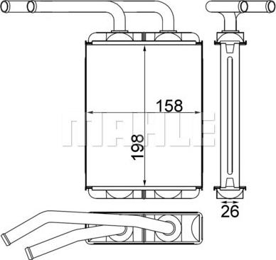 Wilmink Group WG2180028 - Теплообмінник, опалення салону autocars.com.ua