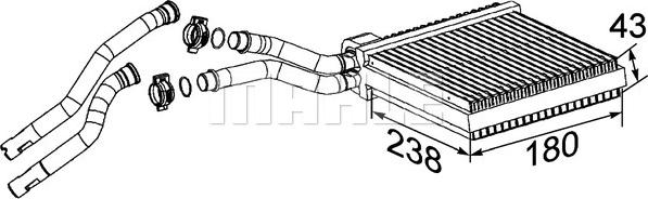 Wilmink Group WG2180080 - Теплообмінник, опалення салону autocars.com.ua