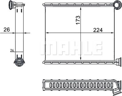 Wilmink Group WG2180144 - Теплообмінник, опалення салону autocars.com.ua