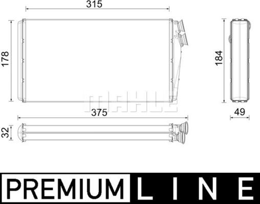 Wilmink Group WG2180153 - Теплообмінник, опалення салону autocars.com.ua