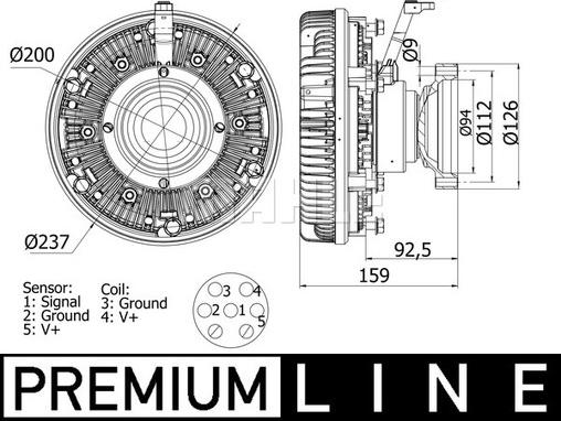 Wilmink Group WG2180259 - Зчеплення, вентилятор радіатора autocars.com.ua