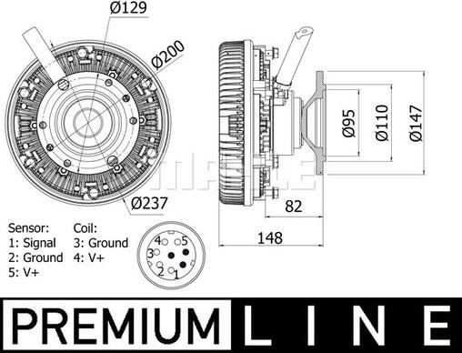 Wilmink Group WG2180344 - Зчеплення, вентилятор радіатора autocars.com.ua