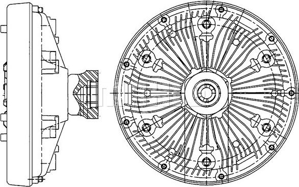 Wilmink Group WG2180353 - Зчеплення, вентилятор радіатора autocars.com.ua