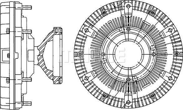 Wilmink Group WG2180360 - Зчеплення, вентилятор радіатора autocars.com.ua