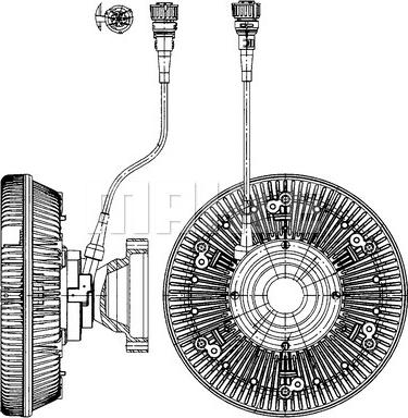 Wilmink Group WG2180375 - Зчеплення, вентилятор радіатора autocars.com.ua