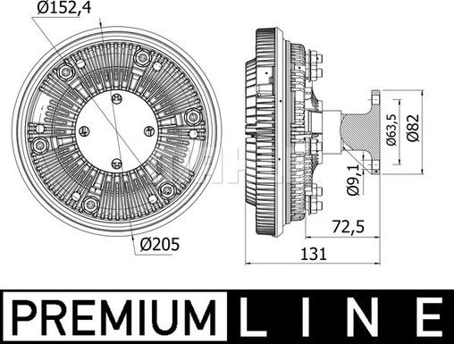 Wilmink Group WG2180431 - Зчеплення, вентилятор радіатора autocars.com.ua