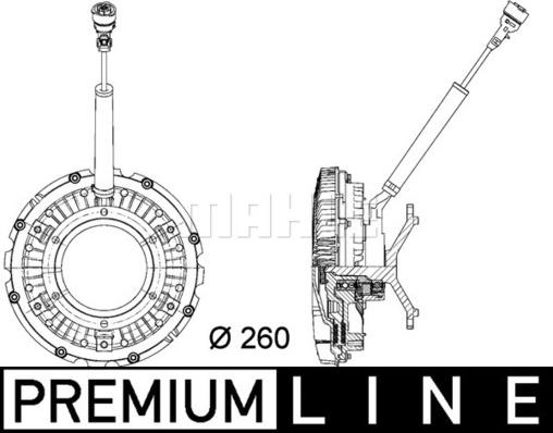 Wilmink Group WG2180498 - Зчеплення, вентилятор радіатора autocars.com.ua