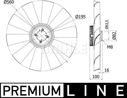 Wilmink Group WG2180784 - Вентилятор, охолодження двигуна autocars.com.ua
