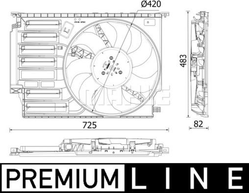 Wilmink Group WG2180886 - Вентилятор, охолодження двигуна autocars.com.ua