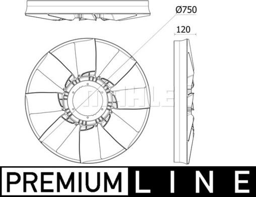 Wilmink Group WG2180992 - Крильчатка вентилятора, охолодження двигуна autocars.com.ua