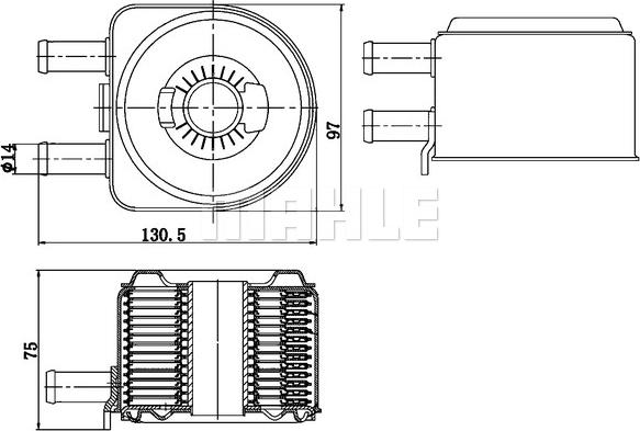 Wilmink Group WG2181121 - Масляный радиатор, двигательное масло autodnr.net