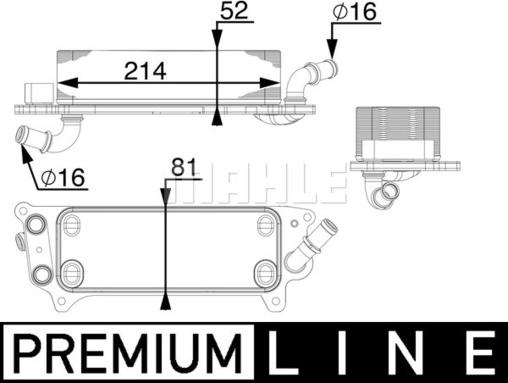 Wilmink Group WG2181257 - Масляний радіатор, автоматична коробка передач autocars.com.ua