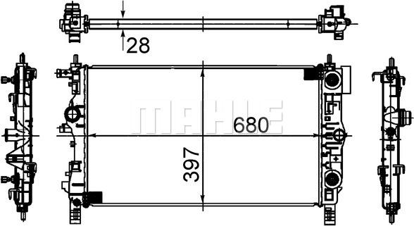 Wilmink Group WG2182241 - Радиатор, охлаждение двигателя autodnr.net