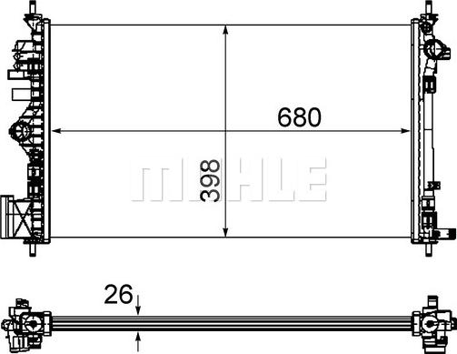 Wilmink Group WG2182319 - Радиатор, охлаждение двигателя autodnr.net