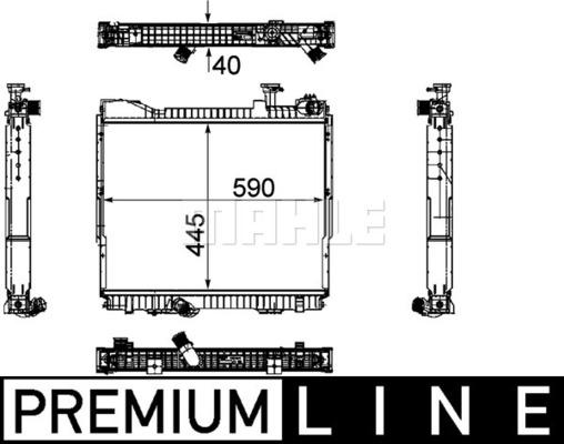 Wilmink Group WG2182412 - Радіатор, охолодження двигуна autocars.com.ua