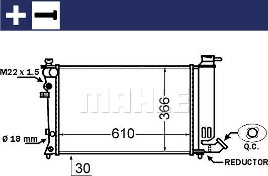 Wilmink Group WG2182626 - Радиатор, охлаждение двигателя autodnr.net