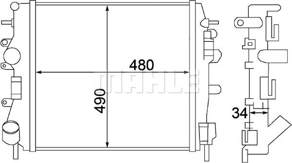 Wilmink Group WG2182694 - Радиатор, охлаждение двигателя autodnr.net