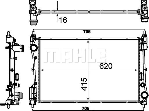 Wilmink Group WG2182877 - Радіатор, охолодження двигуна autocars.com.ua