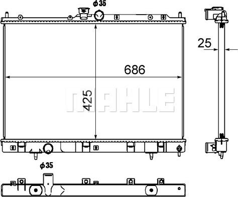 Wilmink Group WG2182915 - Радиатор, охлаждение двигателя autodnr.net