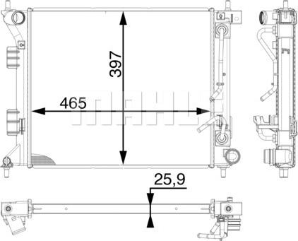 Wilmink Group WG2182975 - Радіатор, охолодження двигуна autocars.com.ua