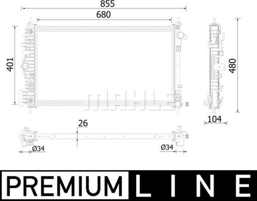 Wilmink Group WG2183187 - Радиатор, охлаждение двигателя autodnr.net