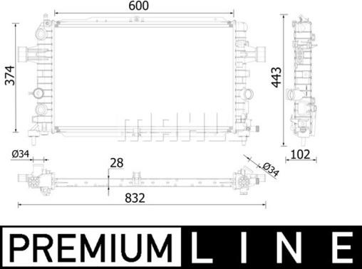 Wilmink Group WG2183193 - Радіатор, охолодження двигуна autocars.com.ua