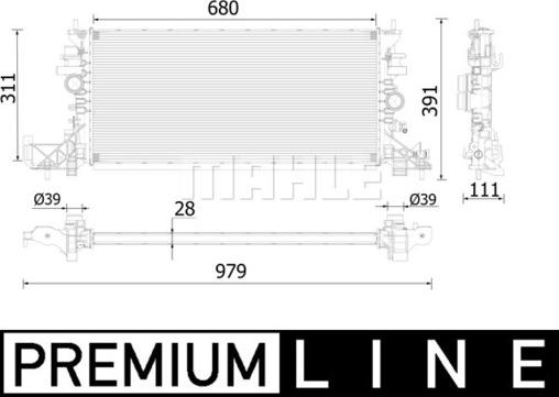 Wilmink Group WG2183213 - Радіатор, охолодження двигуна autocars.com.ua