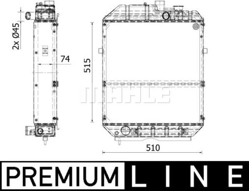 Wilmink Group WG2183236 - Радіатор, охолодження двигуна autocars.com.ua
