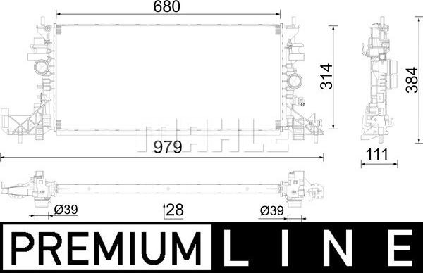 Wilmink Group WG2183371 - Радіатор, охолодження двигуна autocars.com.ua