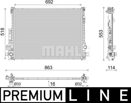 Wilmink Group WG2183377 - Радіатор, охолодження двигуна autocars.com.ua