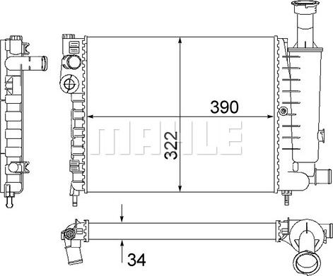 Wilmink Group WG2183671 - Радіатор, охолодження двигуна autocars.com.ua