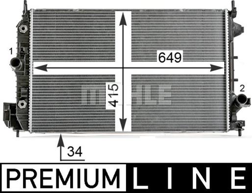 Wilmink Group WG2184118 - Радіатор, охолодження двигуна autocars.com.ua