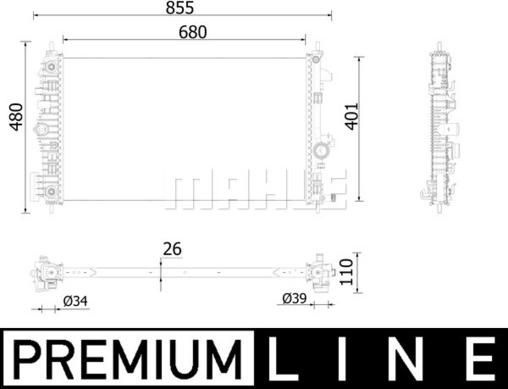 Wilmink Group WG2184150 - Радіатор, охолодження двигуна autocars.com.ua