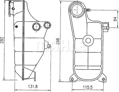 Wilmink Group WG2184282 - Компенсаційний бак, охолоджуюча рідина autocars.com.ua