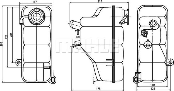 Wilmink Group WG2184286 - Компенсаційний бак, охолоджуюча рідина autocars.com.ua