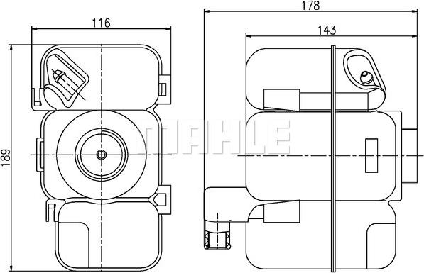 Wilmink Group WG2184348 - Компенсаційний бак, охолоджуюча рідина autocars.com.ua