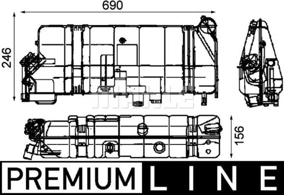 Wilmink Group WG2184392 - Компенсаційний бак, охолоджуюча рідина autocars.com.ua