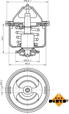 Wilmink Group WG2184653 - Термостат, охолоджуюча рідина autocars.com.ua