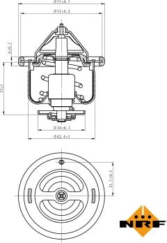 Wilmink Group WG2184753 - Термостат, охолоджуюча рідина autocars.com.ua