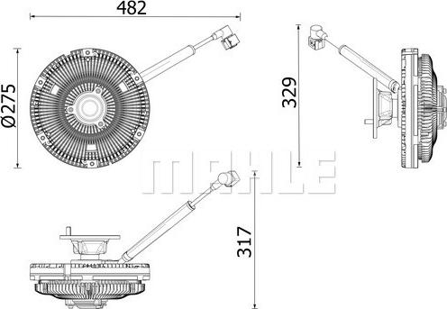 Wilmink Group WG2193062 - Зчеплення, вентилятор радіатора autocars.com.ua