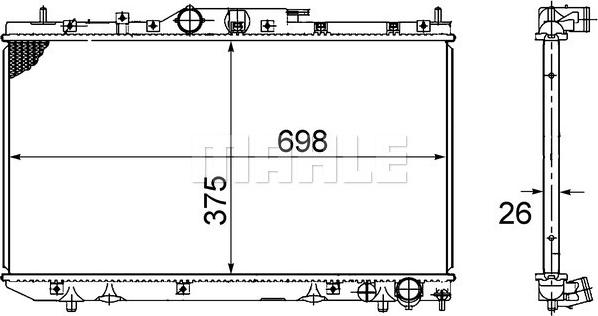 Wilmink Group WG2193129 - Радіатор, охолодження двигуна autocars.com.ua