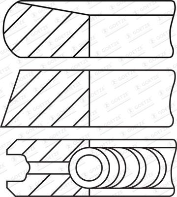 Wilmink Group WG2202119 - Комплект поршневих кілець autocars.com.ua