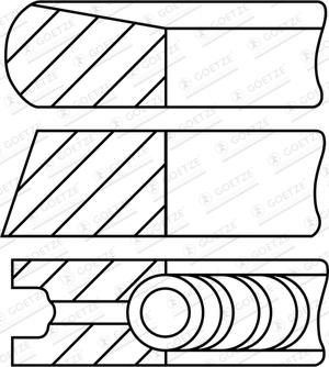 Wilmink Group WG2202130 - Комплект поршневих кілець autocars.com.ua