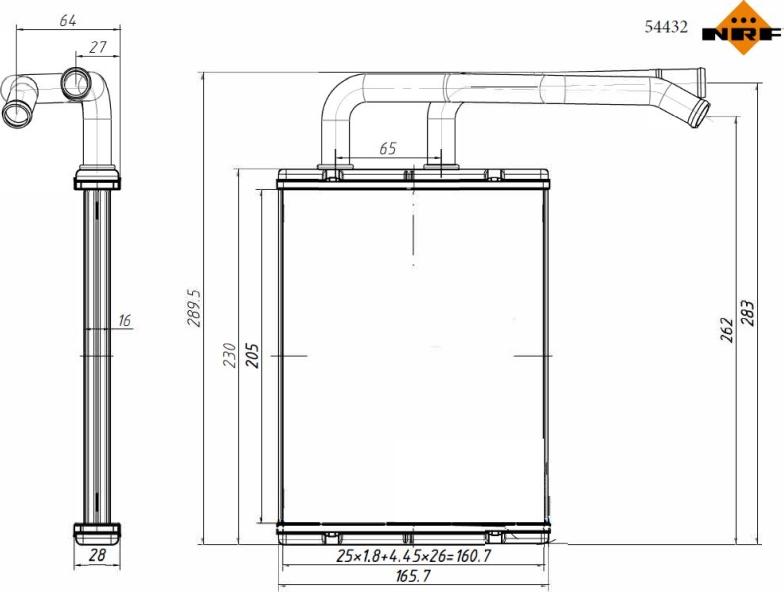 Wilmink Group WG2204542 - Теплообмінник, опалення салону autocars.com.ua