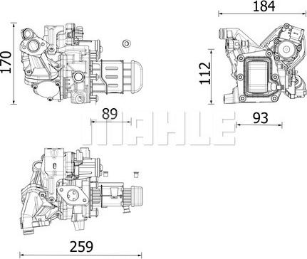 Wilmink Group WG2204716 - Радіатор, рециркуляція ОГ autocars.com.ua