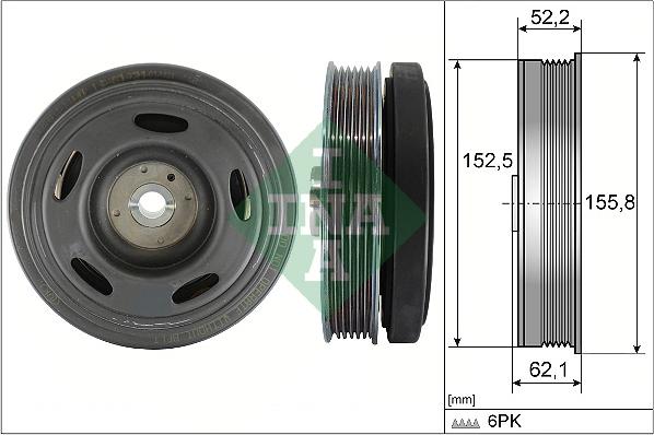 Wilmink Group WG2328741 - Ремінний шків, колінчастий вал autocars.com.ua